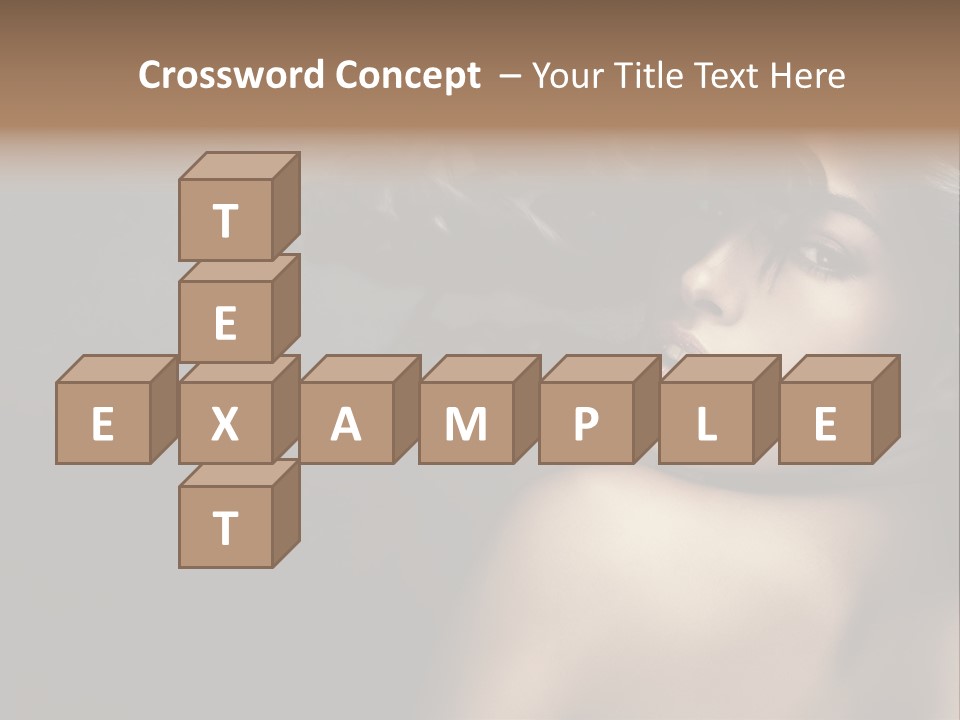 Wild Wavy Hair Attractive PowerPoint Template