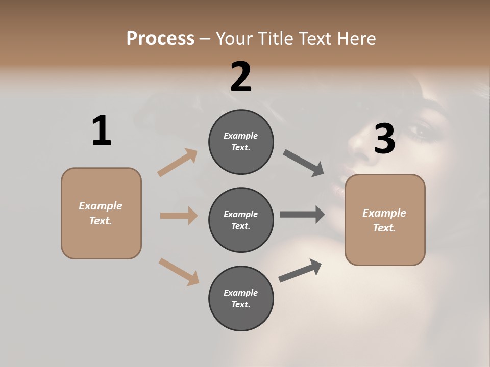 Wild Wavy Hair Attractive PowerPoint Template