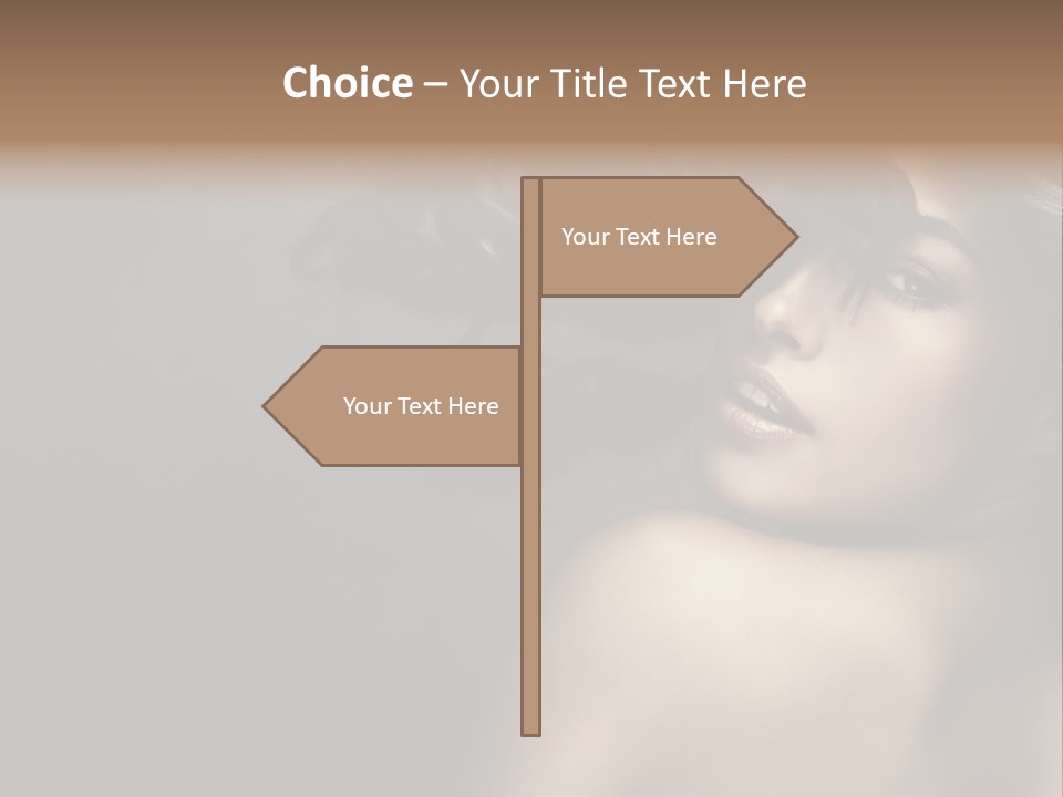 Wild Wavy Hair Attractive PowerPoint Template