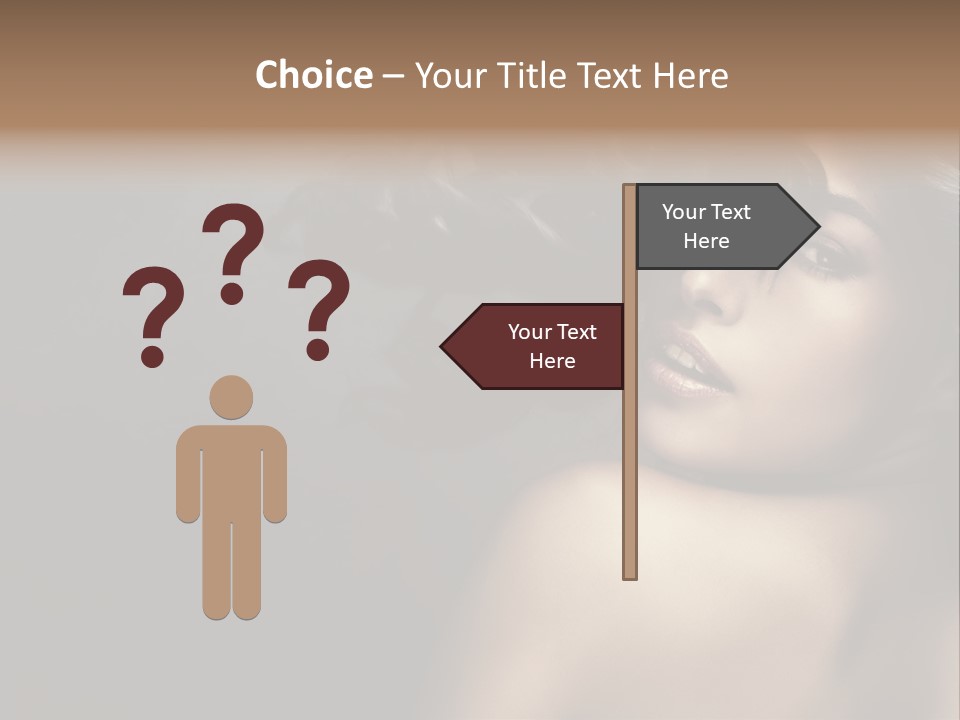 Wild Wavy Hair Attractive PowerPoint Template