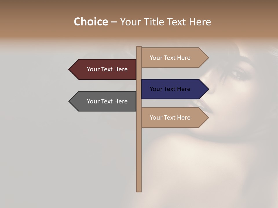 Wild Wavy Hair Attractive PowerPoint Template