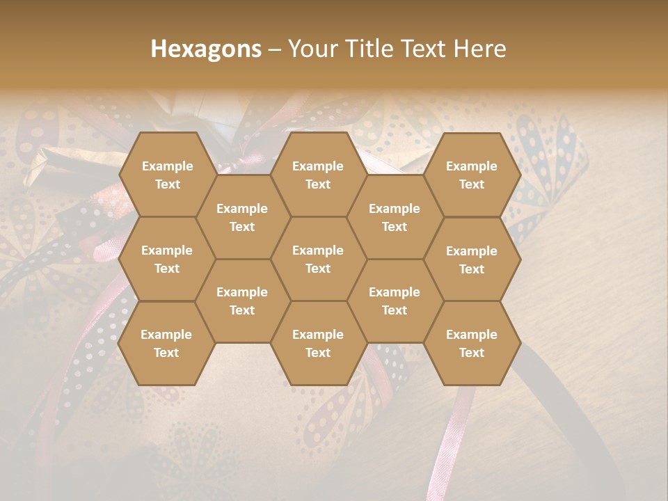 Box Gold Present PowerPoint Template