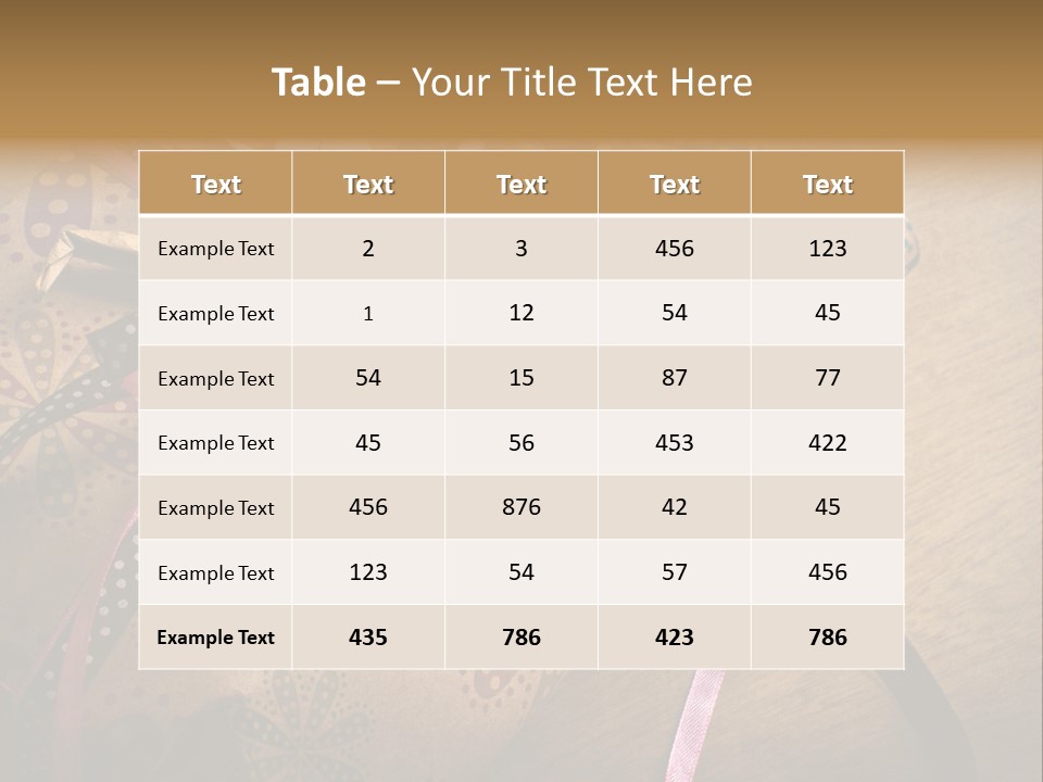Box Gold Present PowerPoint Template
