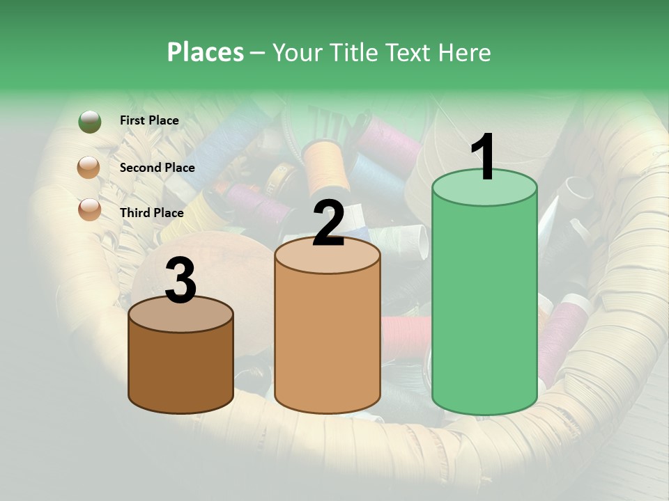 Craft White Button PowerPoint Template