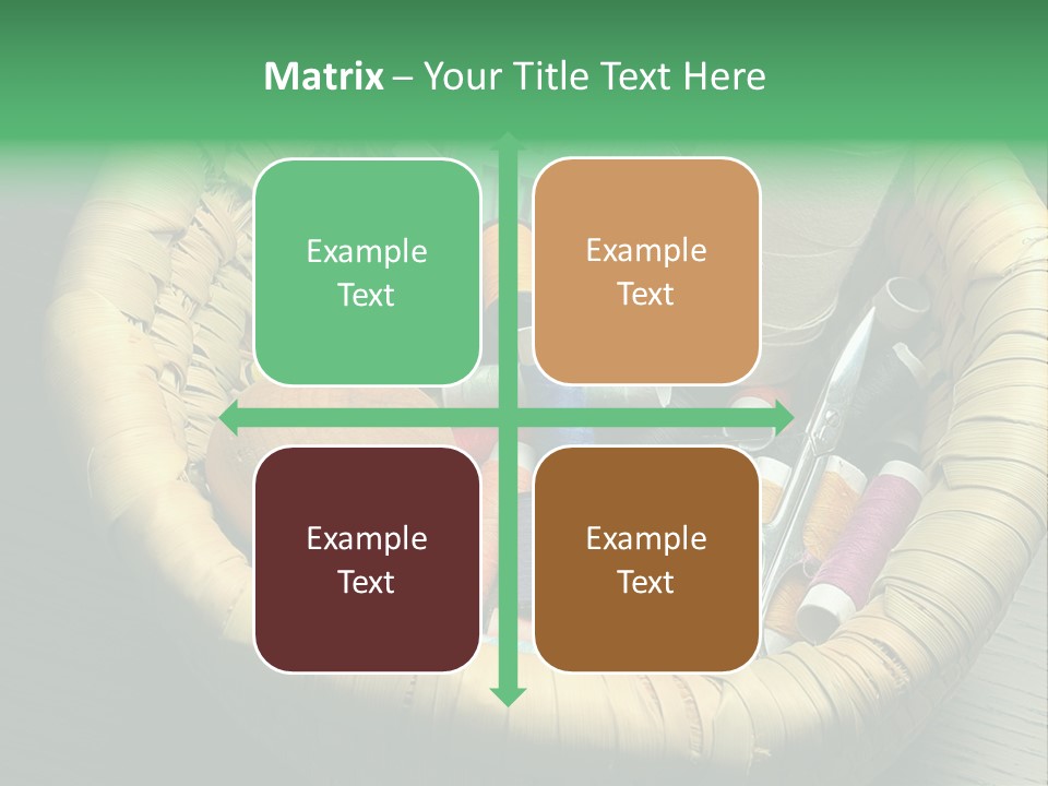 Craft White Button PowerPoint Template