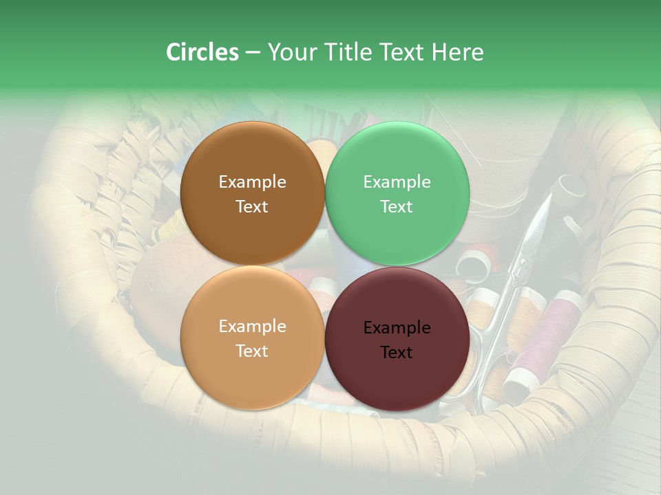 Craft White Button PowerPoint Template