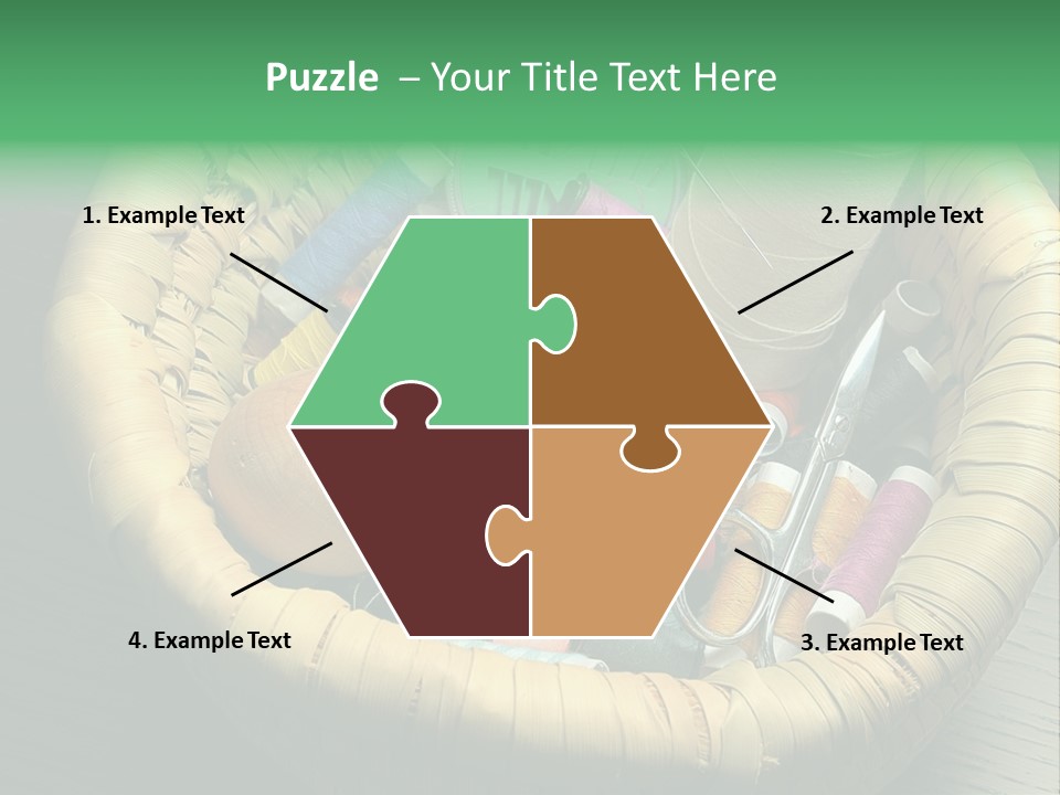 Craft White Button PowerPoint Template