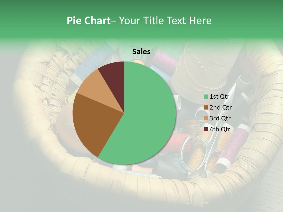 Craft White Button PowerPoint Template