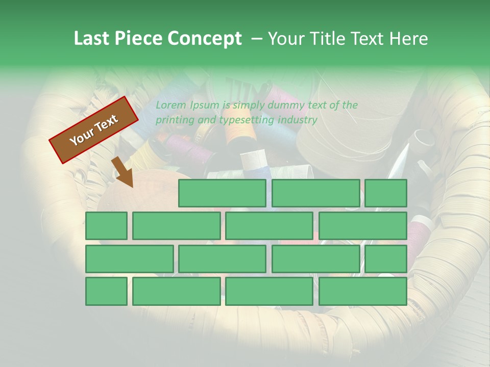 Craft White Button PowerPoint Template