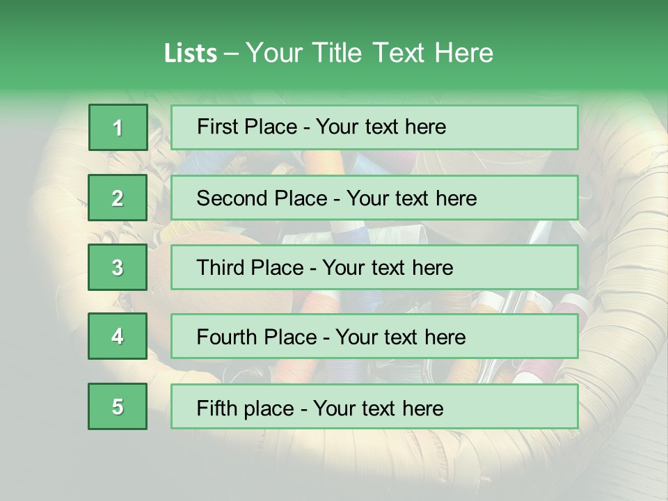 Craft White Button PowerPoint Template