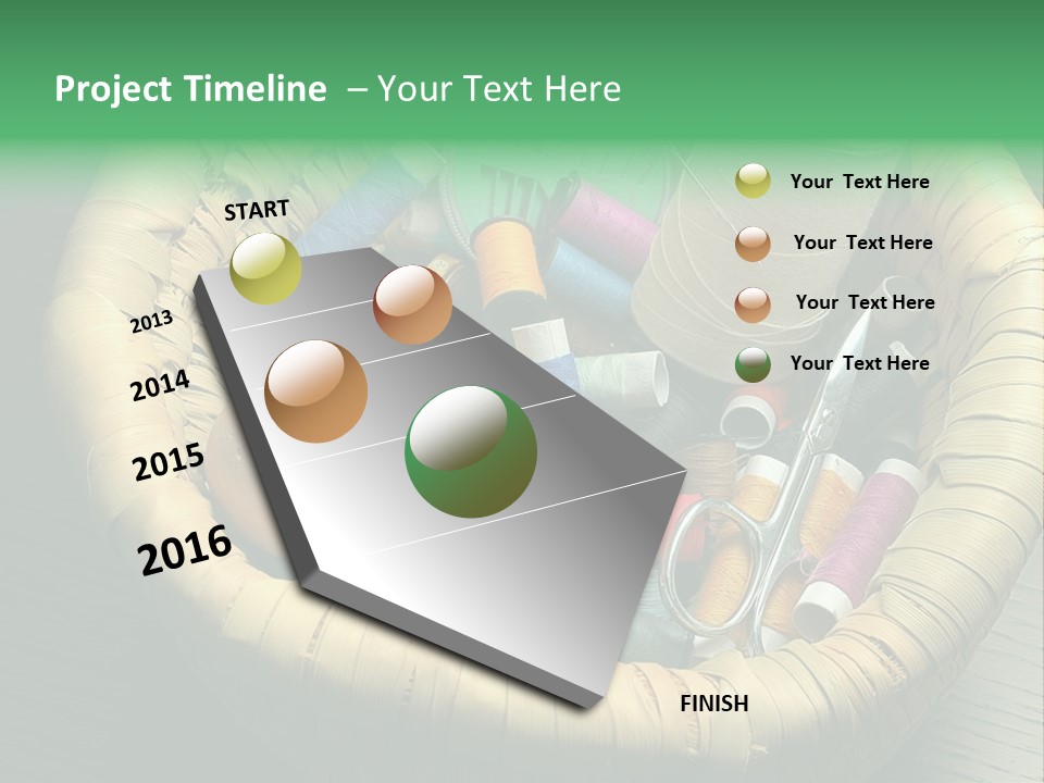 Craft White Button PowerPoint Template