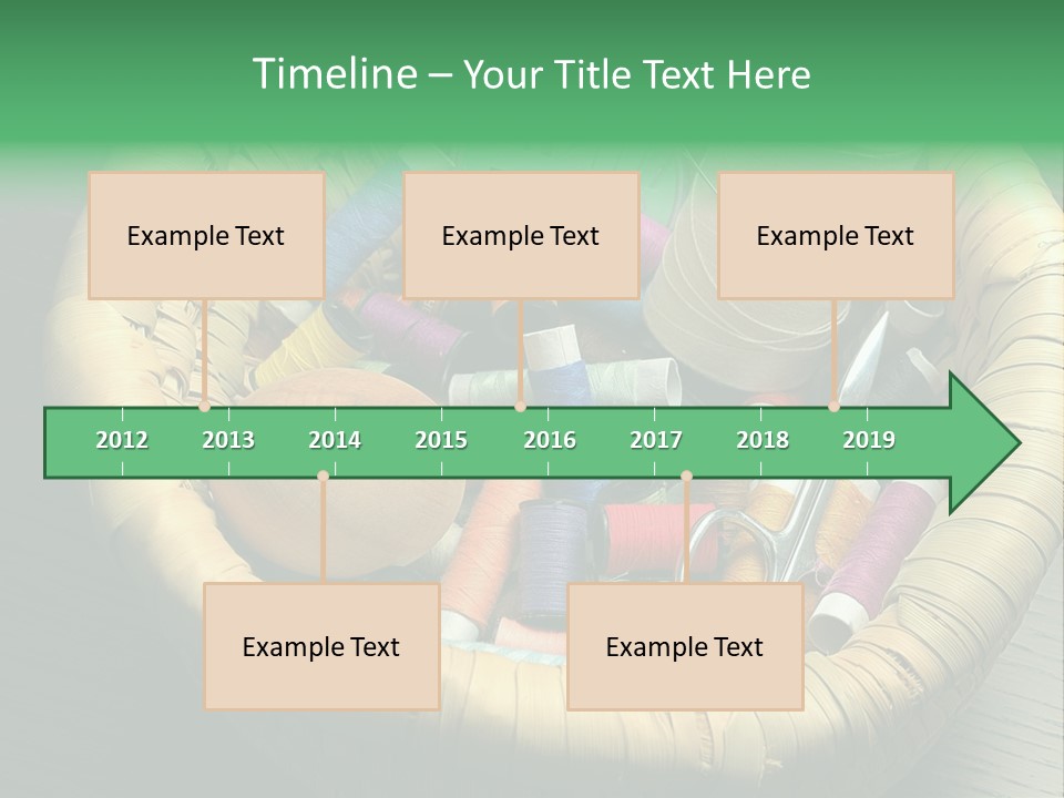 Craft White Button PowerPoint Template