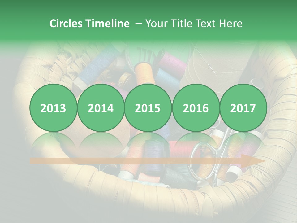 Craft White Button PowerPoint Template