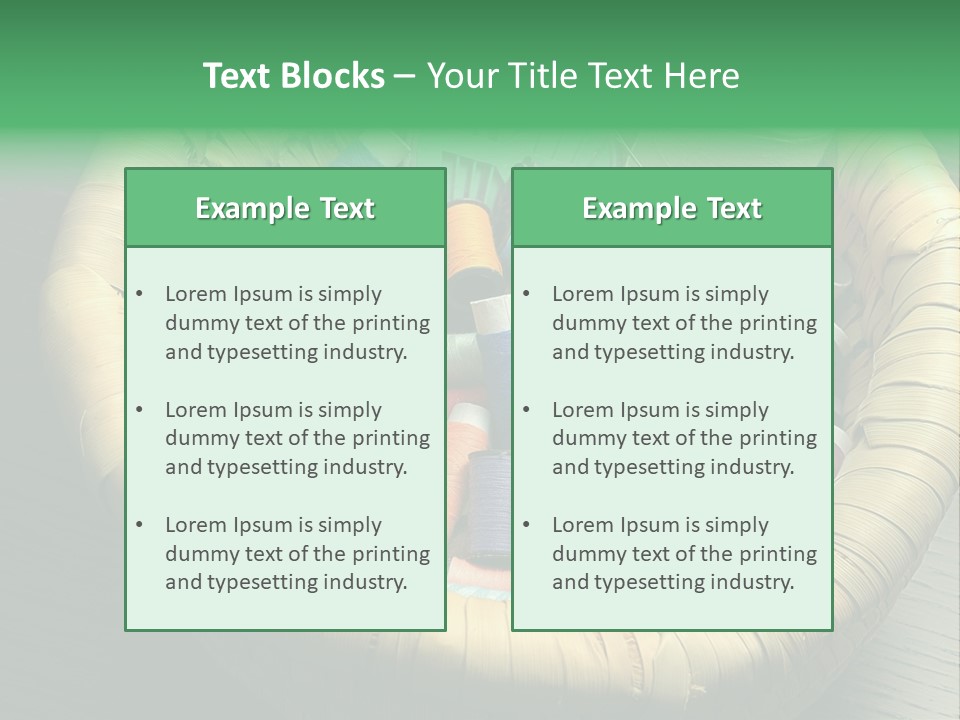 Craft White Button PowerPoint Template