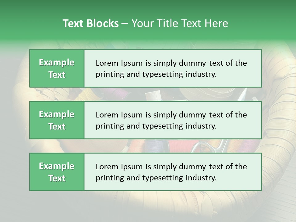 Craft White Button PowerPoint Template