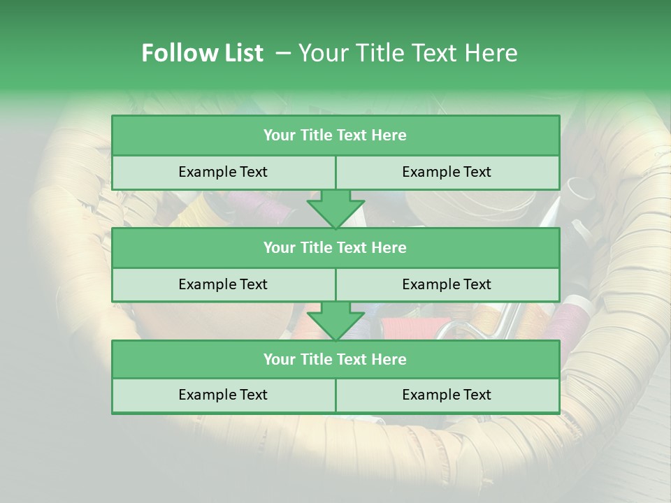 Craft White Button PowerPoint Template