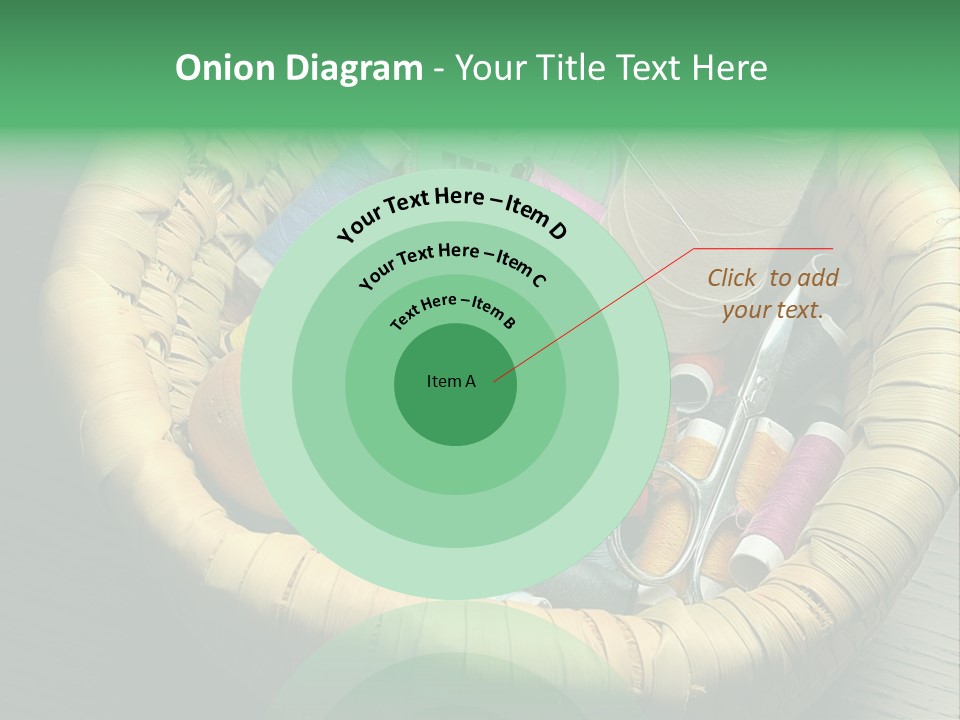 Craft White Button PowerPoint Template