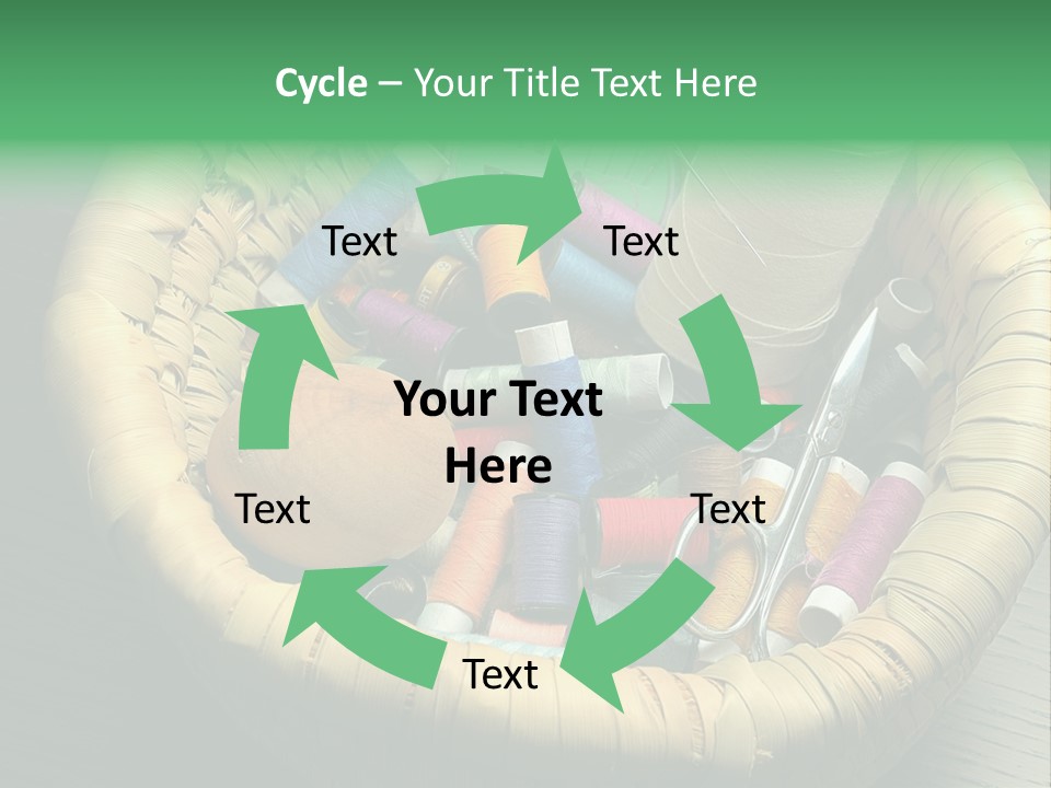 Craft White Button PowerPoint Template