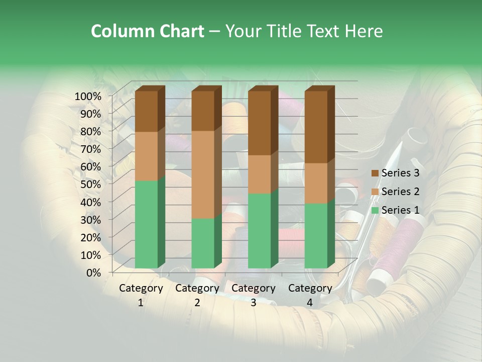 Craft White Button PowerPoint Template