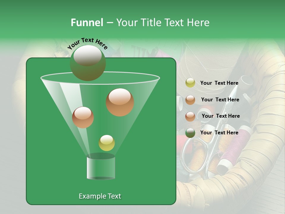 Craft White Button PowerPoint Template
