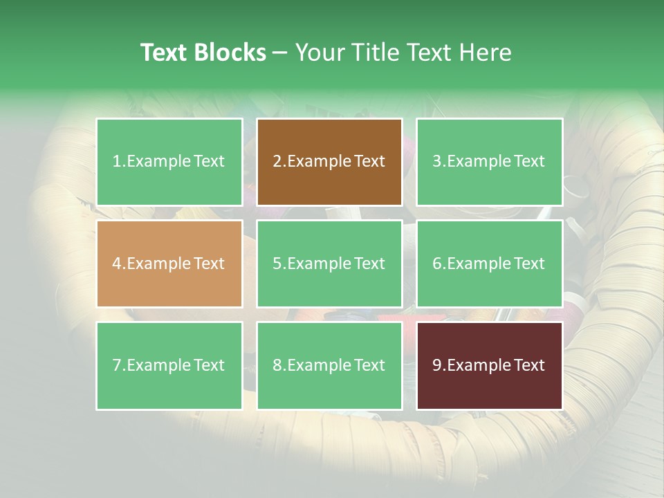 Craft White Button PowerPoint Template