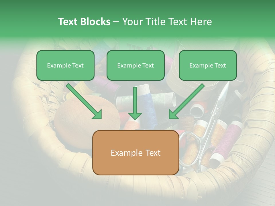 Craft White Button PowerPoint Template