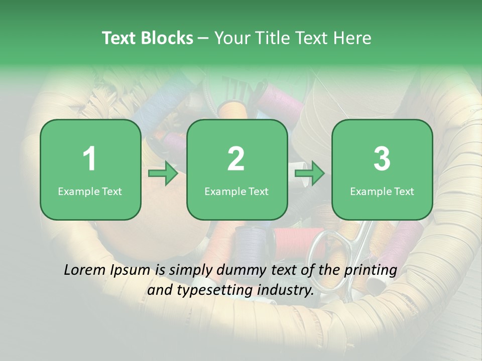 Craft White Button PowerPoint Template