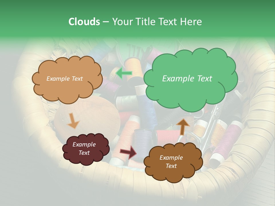 Craft White Button PowerPoint Template