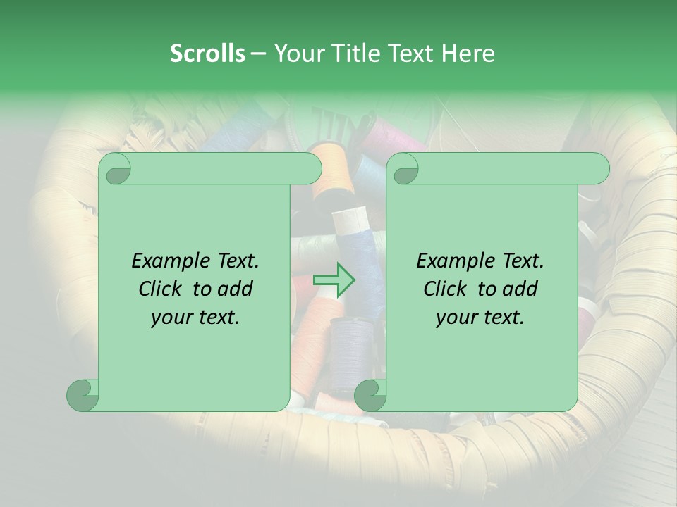 Craft White Button PowerPoint Template