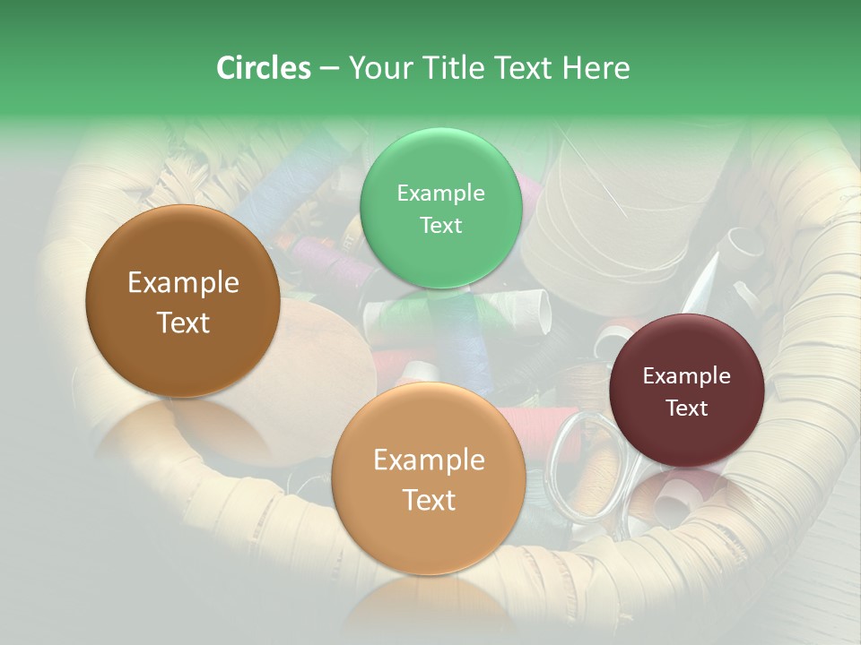 Craft White Button PowerPoint Template