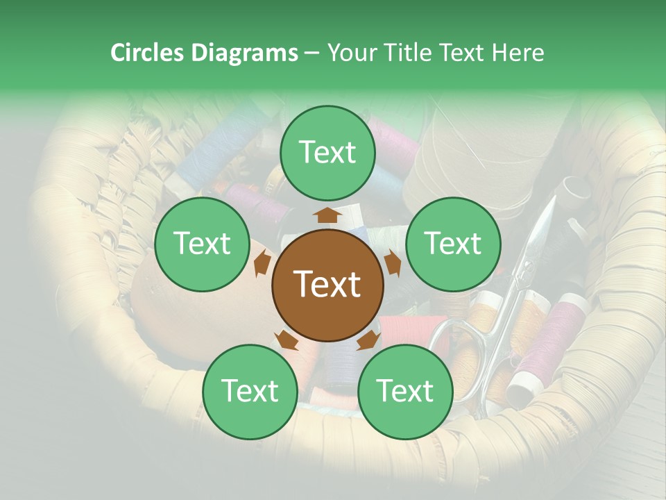 Craft White Button PowerPoint Template