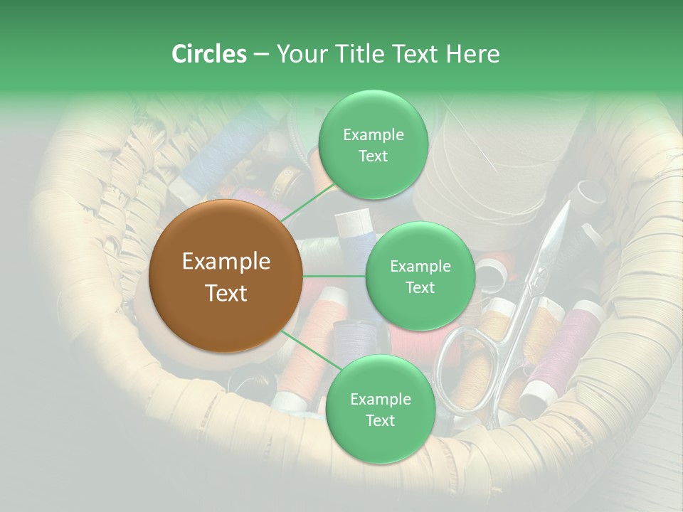 Craft White Button PowerPoint Template