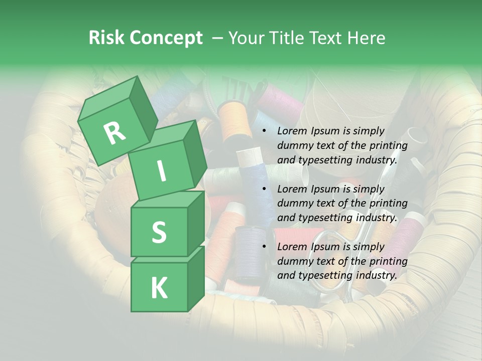 Craft White Button PowerPoint Template