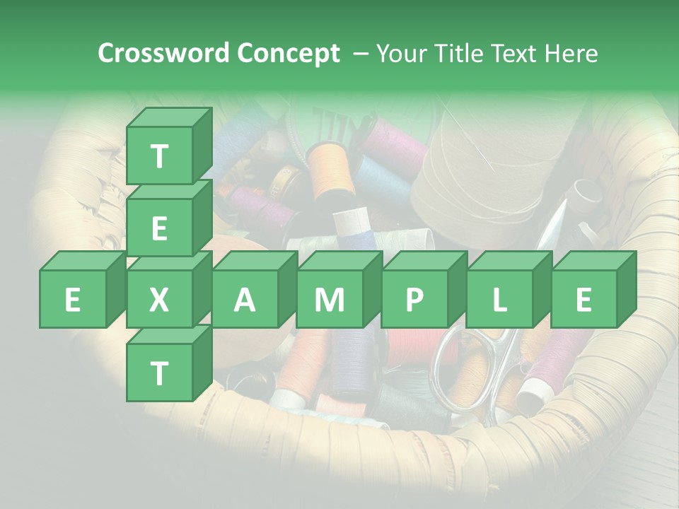 Craft White Button PowerPoint Template