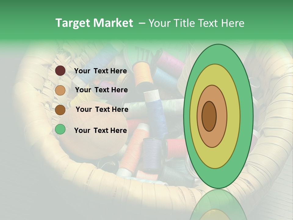 Craft White Button PowerPoint Template