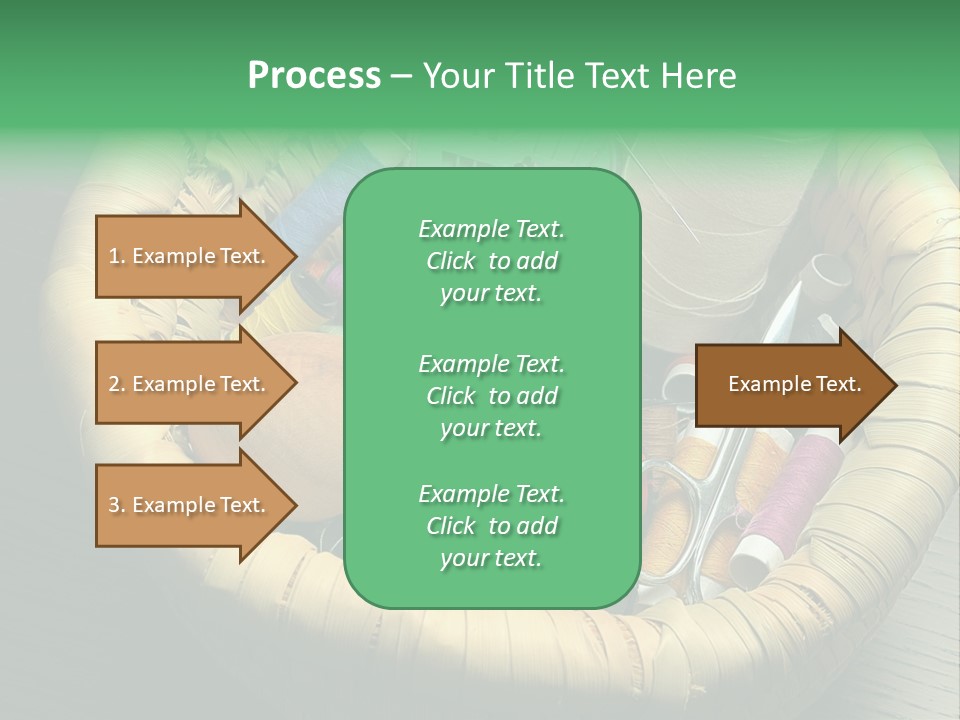 Craft White Button PowerPoint Template