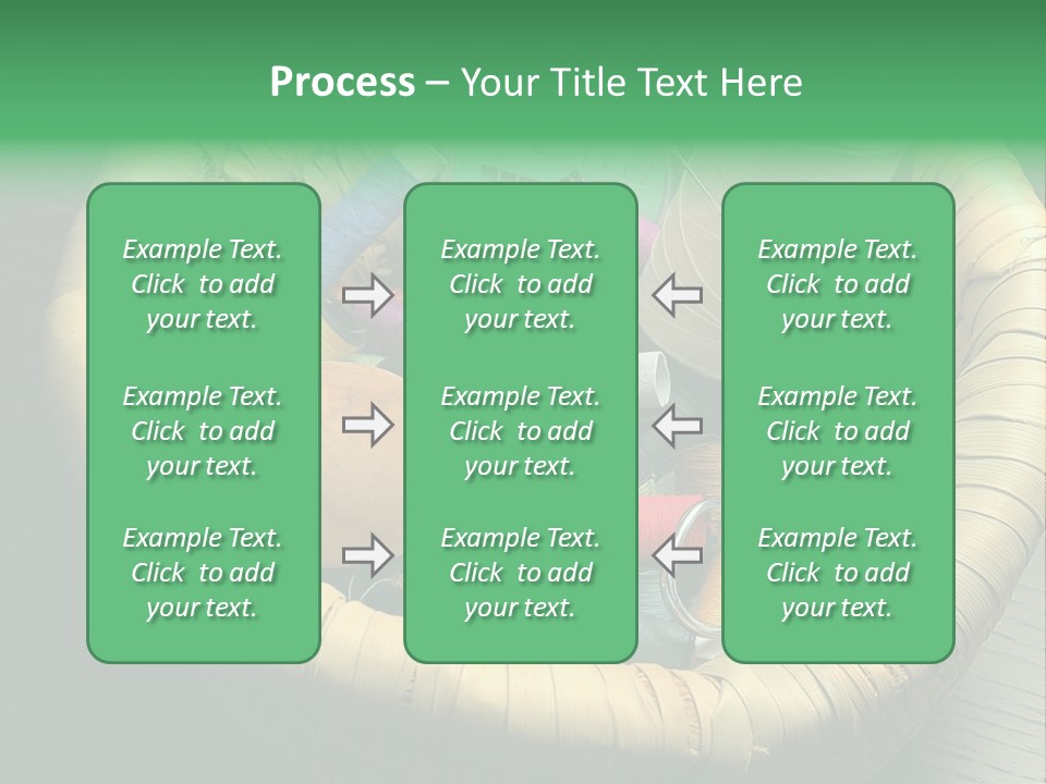 Craft White Button PowerPoint Template