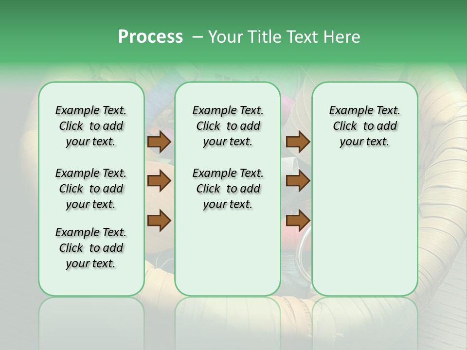 Craft White Button PowerPoint Template