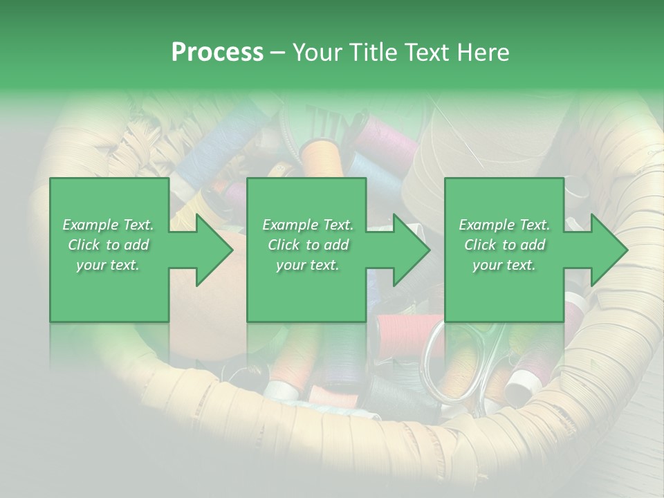Craft White Button PowerPoint Template