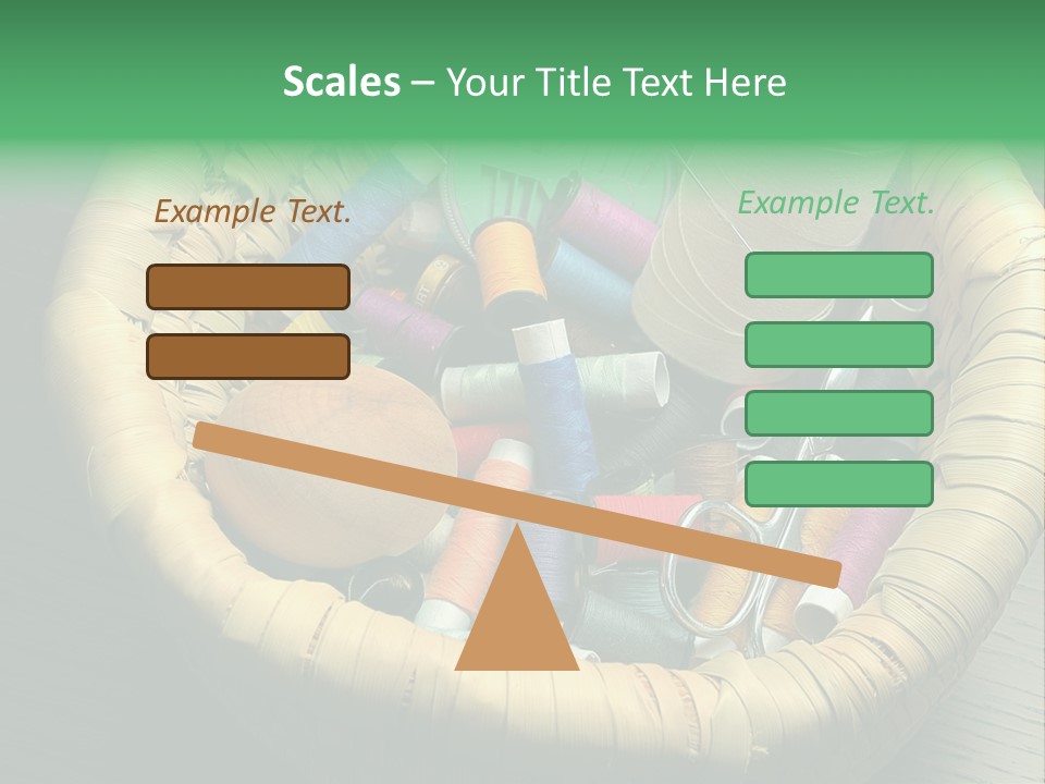 Craft White Button PowerPoint Template