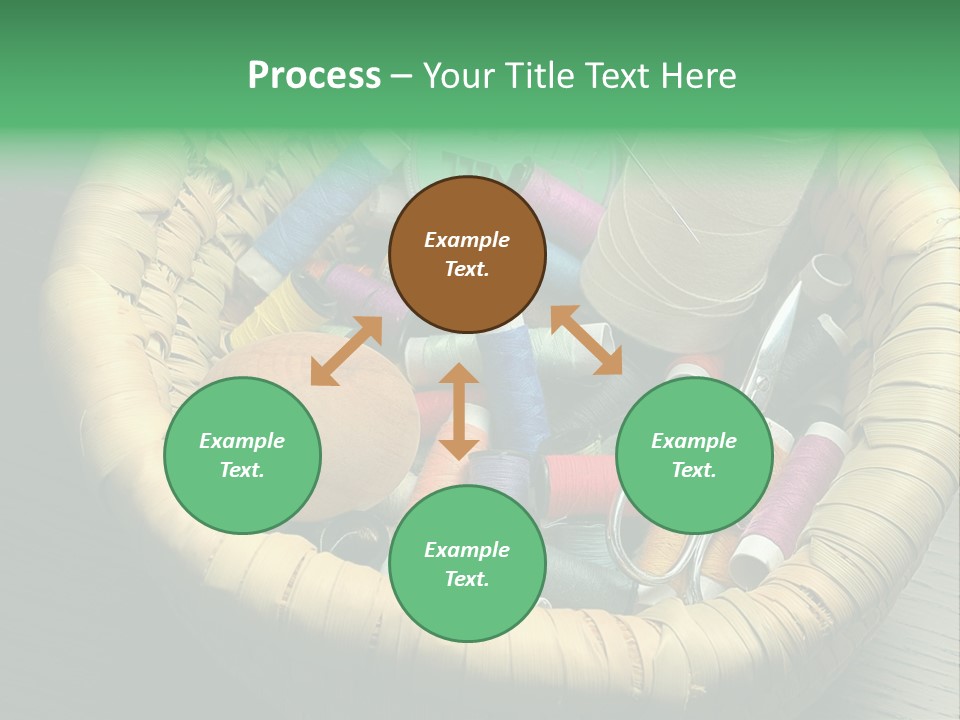 Craft White Button PowerPoint Template