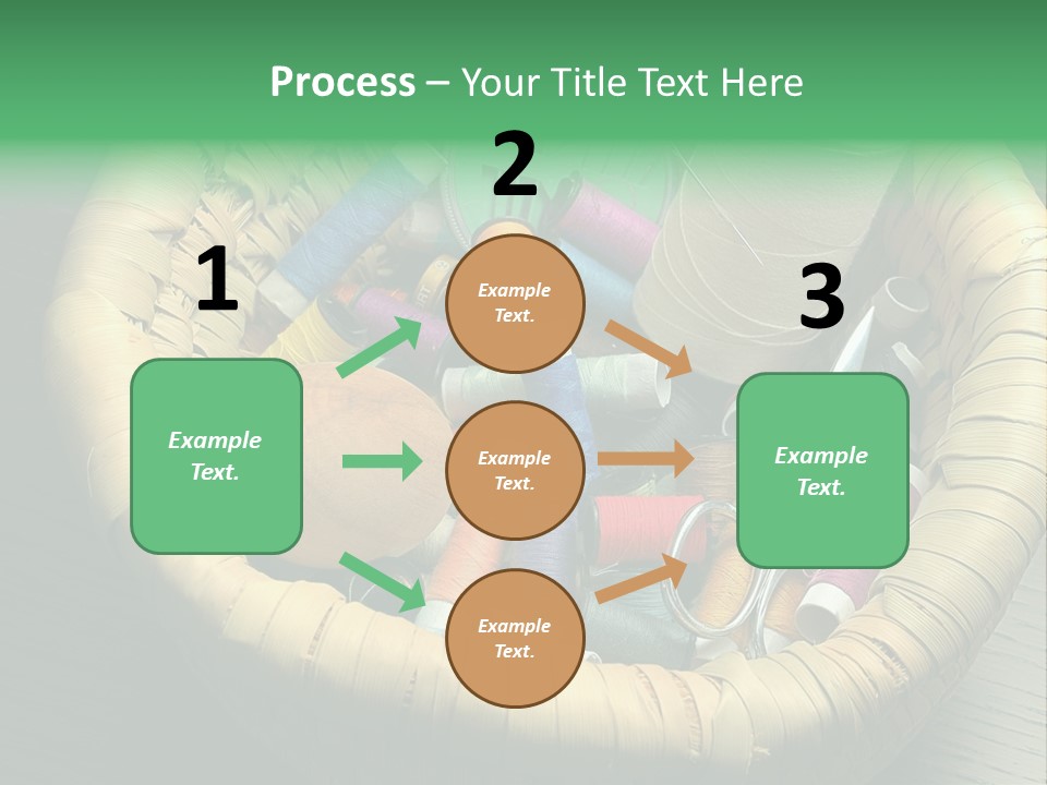 Craft White Button PowerPoint Template