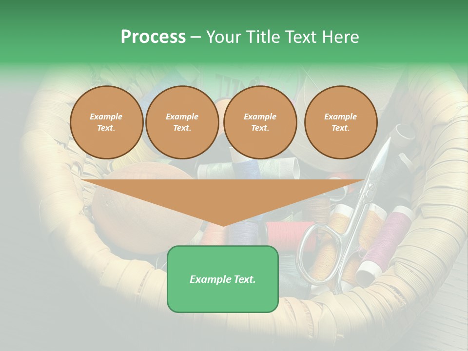 Craft White Button PowerPoint Template