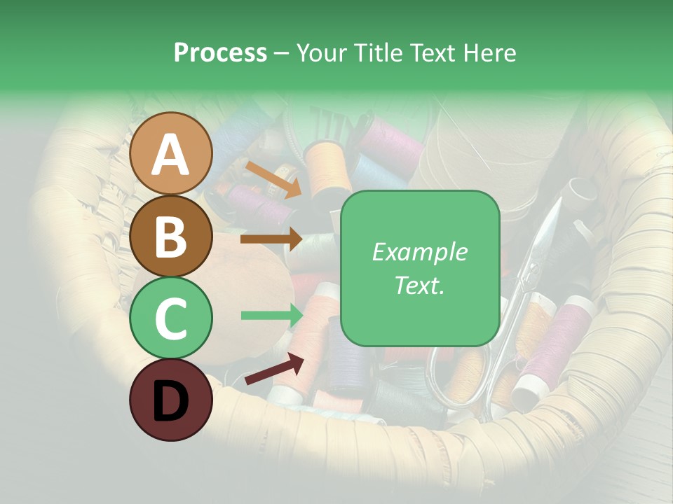 Craft White Button PowerPoint Template