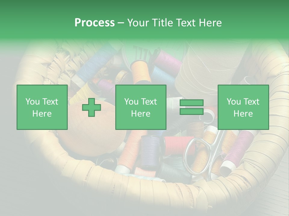 Craft White Button PowerPoint Template