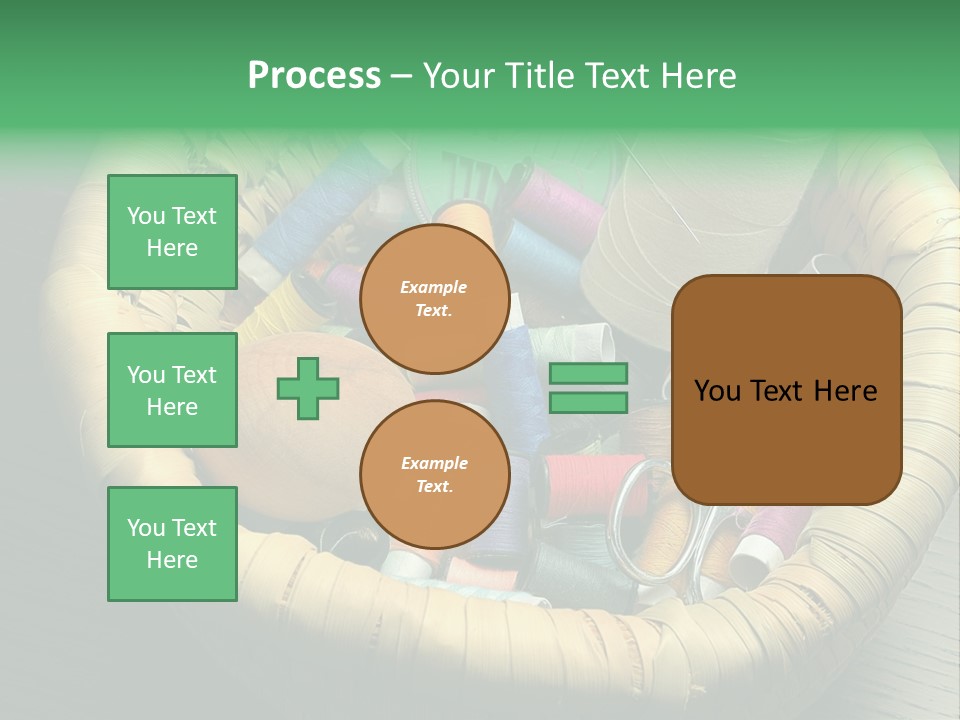 Craft White Button PowerPoint Template