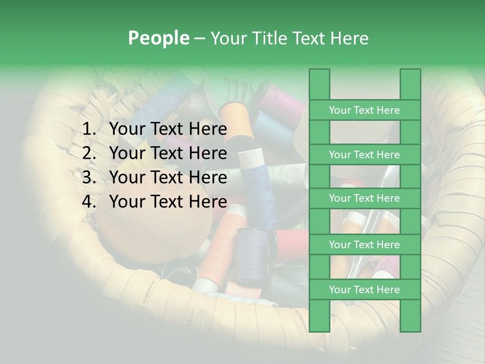 Craft White Button PowerPoint Template