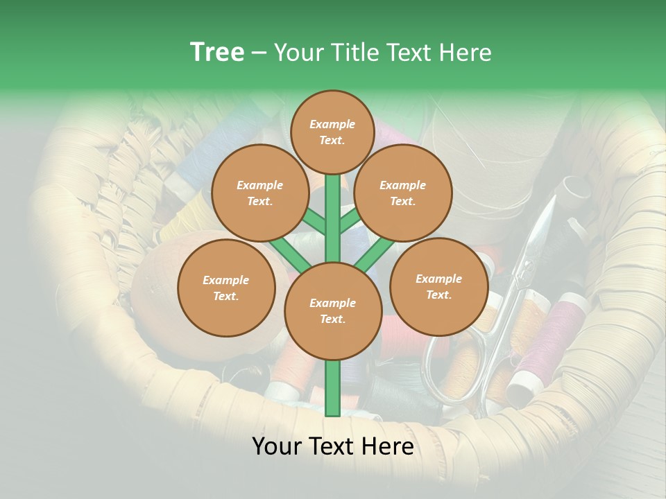 Craft White Button PowerPoint Template