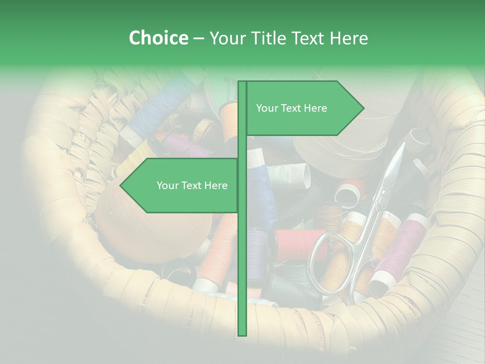 Craft White Button PowerPoint Template