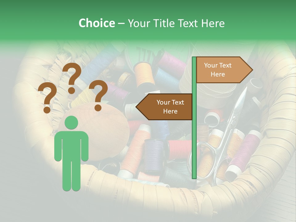 Craft White Button PowerPoint Template